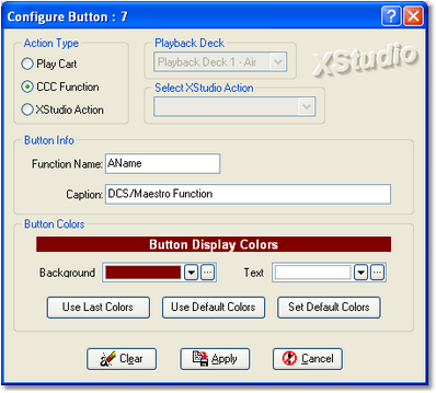 CCC Function Configuration