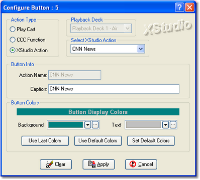 XStudio Action Configuration