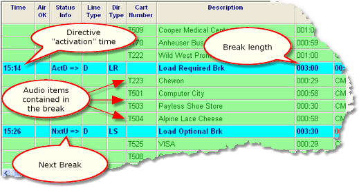 Example Satellite break, as it appears in XStudio