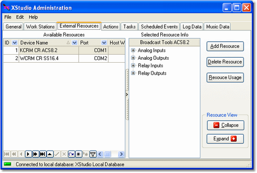 External Resource Display