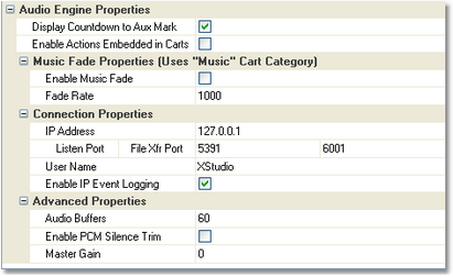 Audio Engine Properties (Expanded View)