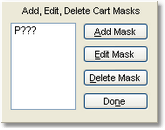 Cart Mask Edit Panel