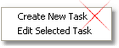 Available Tasks Context Menu