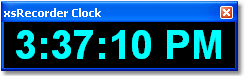 XStudio Recorder Clock