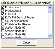 Distribution List Edit Panel