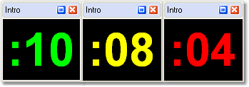Intro Timer Color Changes - Docked