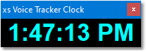 XStudio Voice Tracker Clock